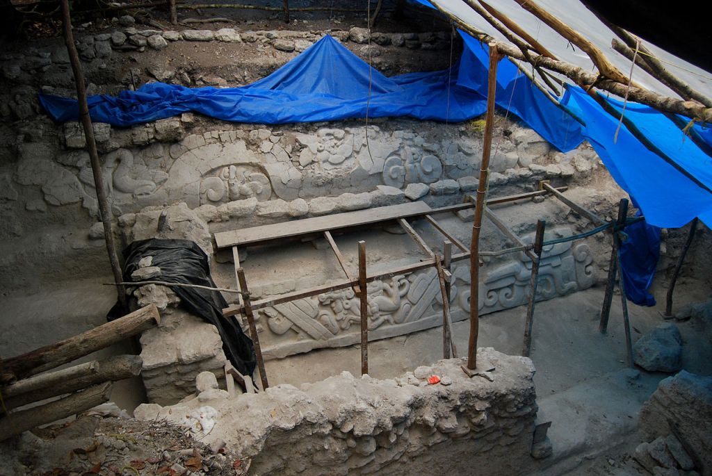 Archaeological dig uncovers friezes of the Popol Vuh
